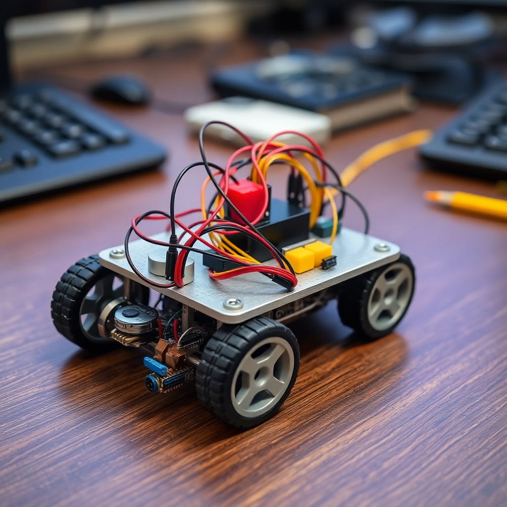 Robot project on desk